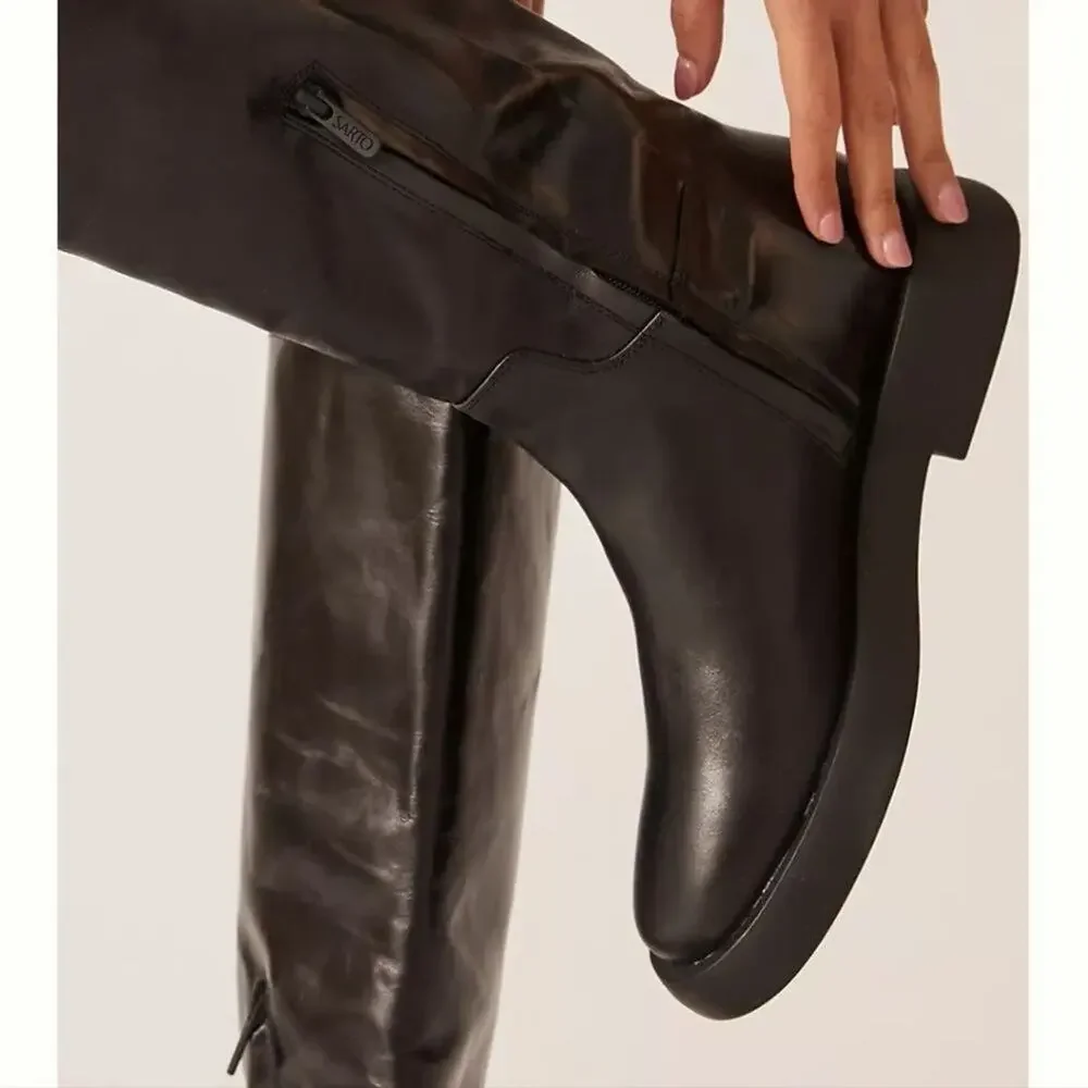 SARTO By Franco‎ Sarto Eliza Knee High Boots Leather Size 7.5 new!!!